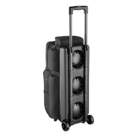 Bowling Ball Bag, 3 Ball Double Roller Bowling Bag with Wheels