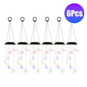 Fresh Fab Finds 2Pack Solar Dragonfly Wind Chimes 7 Color Changing Wind Chimes for Outside IPX4 Waterproof Outdoor Garden Yard Decor